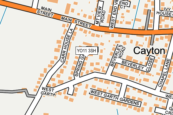 YO11 3SH map - OS OpenMap – Local (Ordnance Survey)