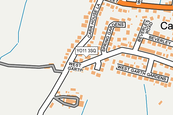 YO11 3SQ map - OS OpenMap – Local (Ordnance Survey)