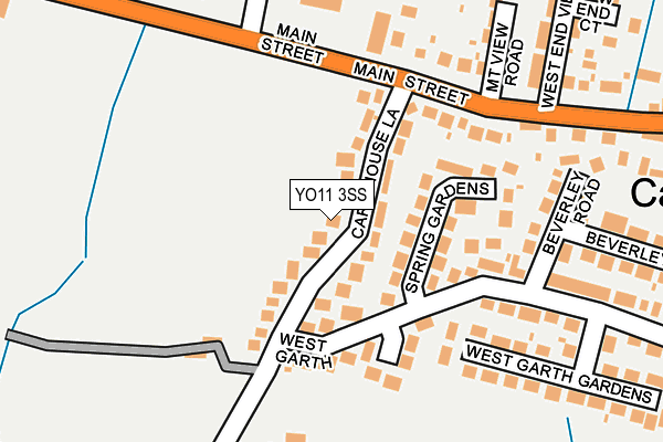 YO11 3SS map - OS OpenMap – Local (Ordnance Survey)