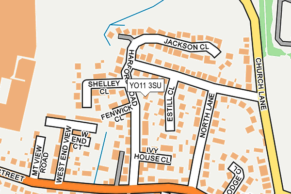 YO11 3SU map - OS OpenMap – Local (Ordnance Survey)