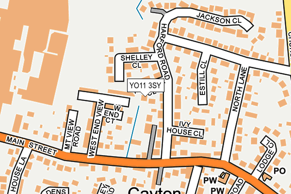 YO11 3SY map - OS OpenMap – Local (Ordnance Survey)