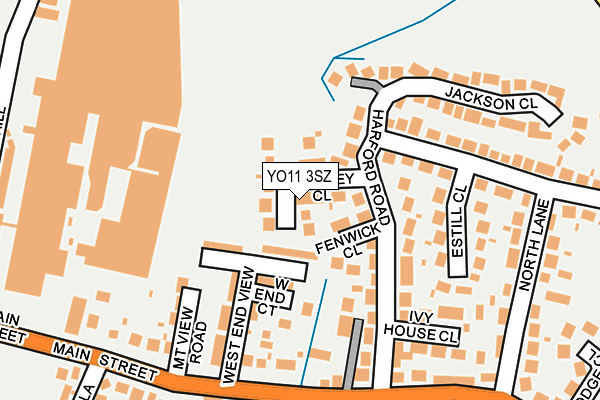 YO11 3SZ map - OS OpenMap – Local (Ordnance Survey)