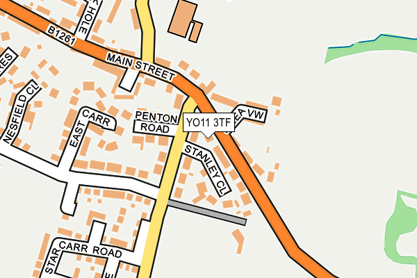 YO11 3TF map - OS OpenMap – Local (Ordnance Survey)