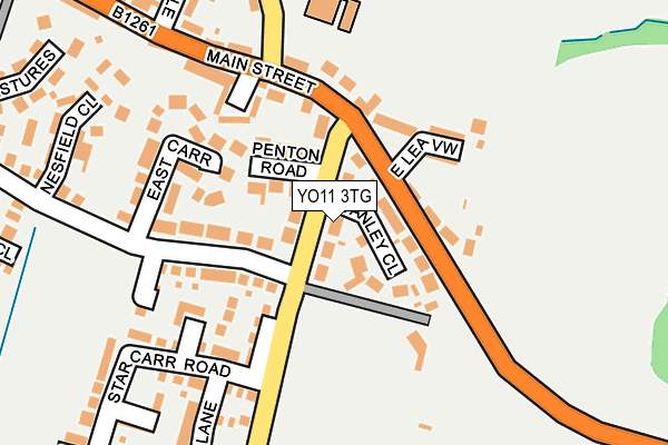 YO11 3TG map - OS OpenMap – Local (Ordnance Survey)