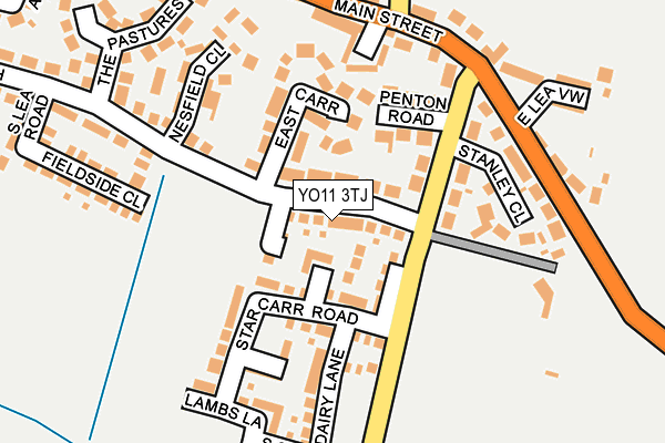 YO11 3TJ map - OS OpenMap – Local (Ordnance Survey)
