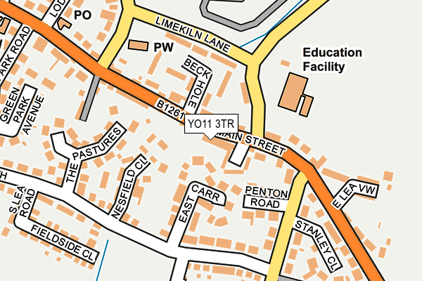 YO11 3TR map - OS OpenMap – Local (Ordnance Survey)