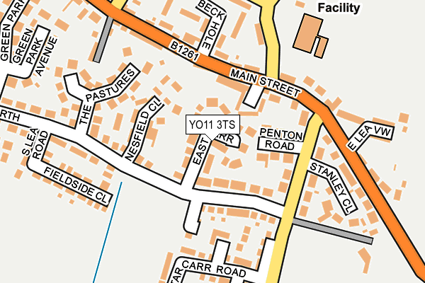 YO11 3TS map - OS OpenMap – Local (Ordnance Survey)