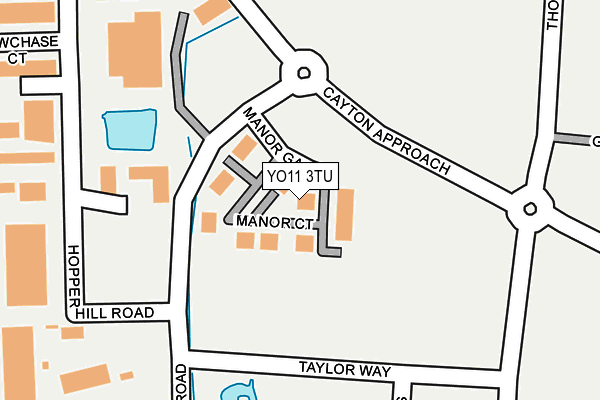 YO11 3TU map - OS OpenMap – Local (Ordnance Survey)