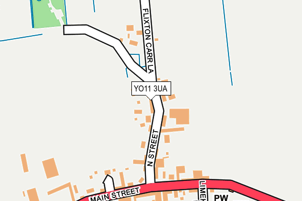 YO11 3UA map - OS OpenMap – Local (Ordnance Survey)