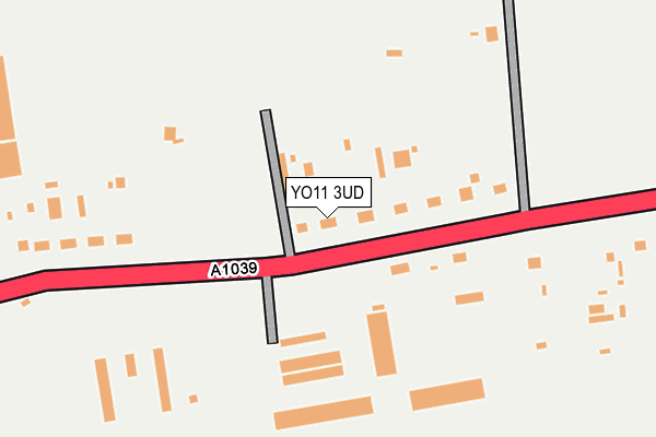 YO11 3UD map - OS OpenMap – Local (Ordnance Survey)