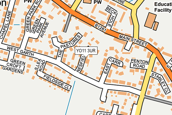 YO11 3UR map - OS OpenMap – Local (Ordnance Survey)