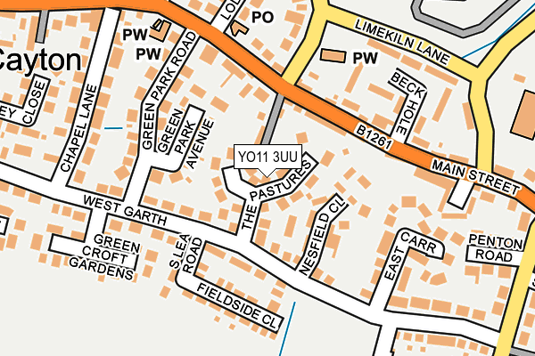 YO11 3UU map - OS OpenMap – Local (Ordnance Survey)