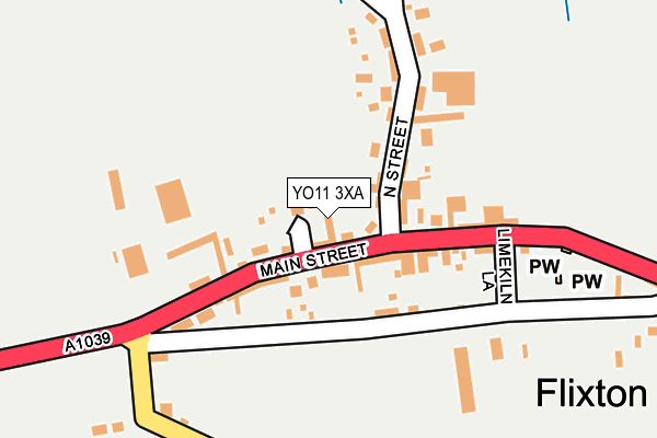 YO11 3XA map - OS OpenMap – Local (Ordnance Survey)