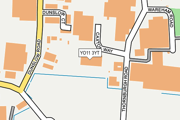 YO11 3YT map - OS OpenMap – Local (Ordnance Survey)