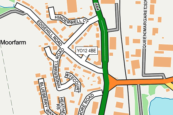 YO12 4BE map - OS OpenMap – Local (Ordnance Survey)