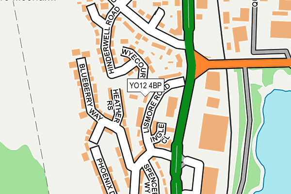 YO12 4BP map - OS OpenMap – Local (Ordnance Survey)