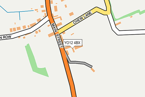 YO12 4BX map - OS OpenMap – Local (Ordnance Survey)