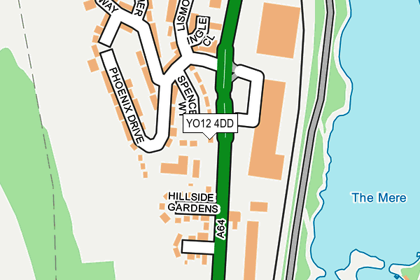 YO12 4DD map - OS OpenMap – Local (Ordnance Survey)