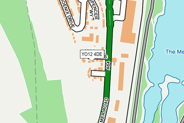 YO12 4DE map - OS OpenMap – Local (Ordnance Survey)