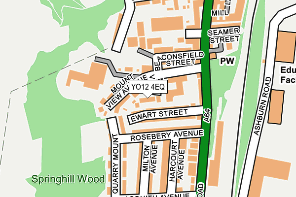 YO12 4EQ map - OS OpenMap – Local (Ordnance Survey)