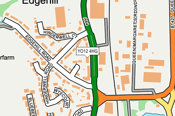 YO12 4HG map - OS OpenMap – Local (Ordnance Survey)