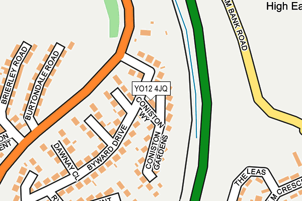 YO12 4JQ map - OS OpenMap – Local (Ordnance Survey)