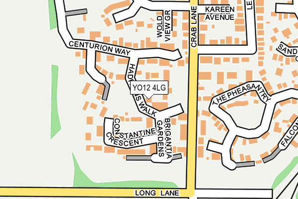 YO12 4LG map - OS OpenMap – Local (Ordnance Survey)