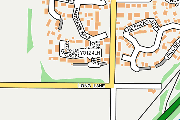 YO12 4LH map - OS OpenMap – Local (Ordnance Survey)