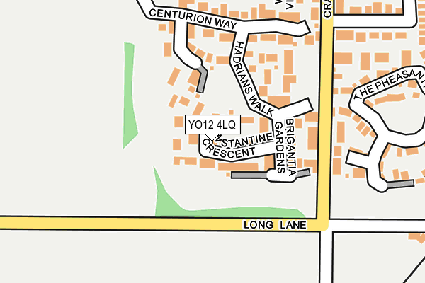 YO12 4LQ map - OS OpenMap – Local (Ordnance Survey)