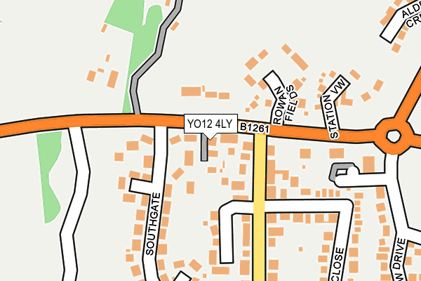 YO12 4LY map - OS OpenMap – Local (Ordnance Survey)