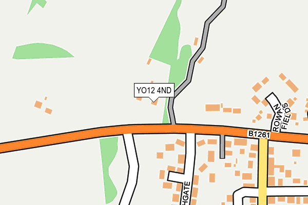 YO12 4ND map - OS OpenMap – Local (Ordnance Survey)