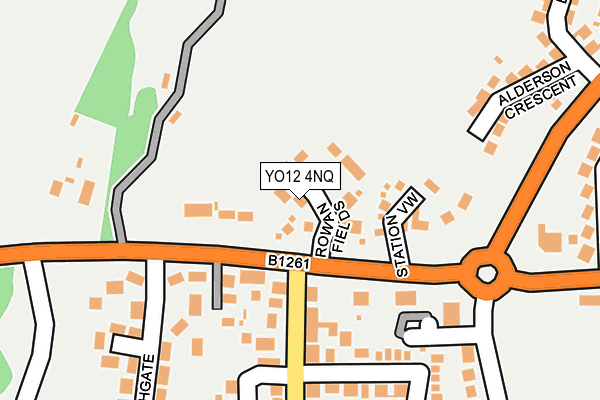 YO12 4NQ map - OS OpenMap – Local (Ordnance Survey)