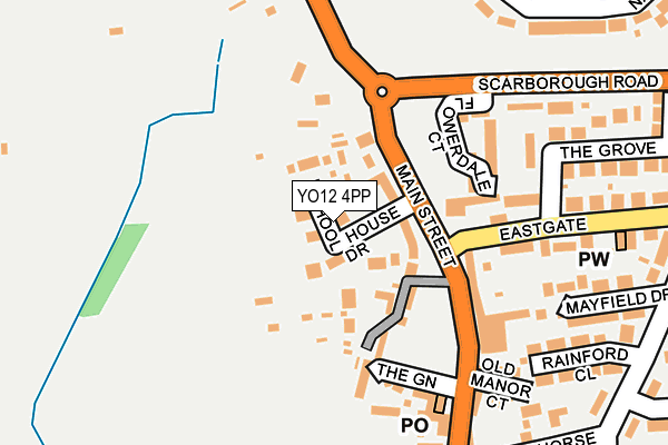 YO12 4PP map - OS OpenMap – Local (Ordnance Survey)