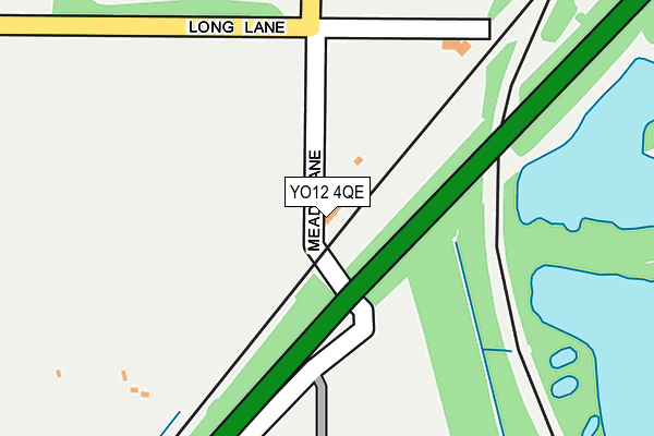 YO12 4QE map - OS OpenMap – Local (Ordnance Survey)