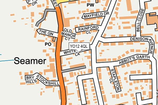 YO12 4QL map - OS OpenMap – Local (Ordnance Survey)