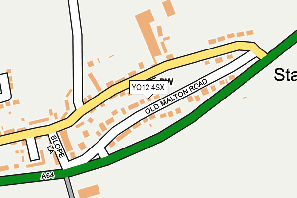 YO12 4SX map - OS OpenMap – Local (Ordnance Survey)
