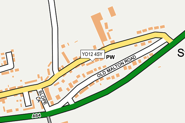 YO12 4SY map - OS OpenMap – Local (Ordnance Survey)