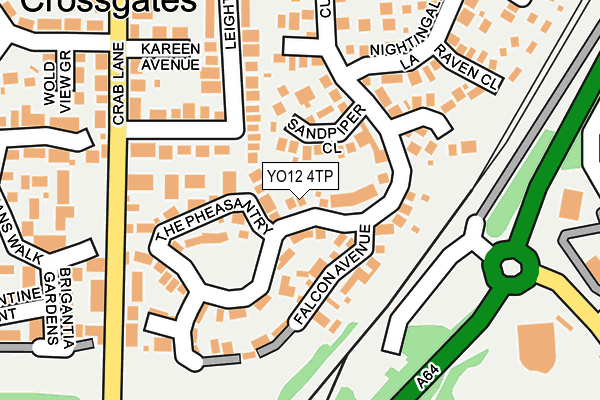 YO12 4TP map - OS OpenMap – Local (Ordnance Survey)