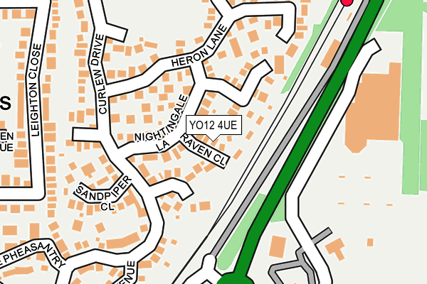 YO12 4UE map - OS OpenMap – Local (Ordnance Survey)