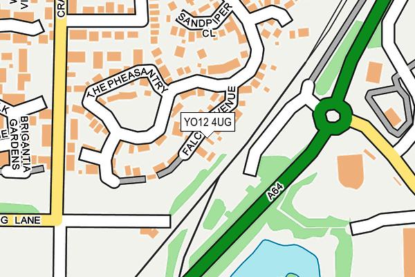 YO12 4UG map - OS OpenMap – Local (Ordnance Survey)