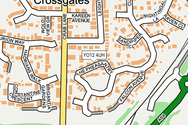 YO12 4UH map - OS OpenMap – Local (Ordnance Survey)