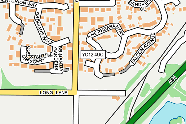 YO12 4UQ map - OS OpenMap – Local (Ordnance Survey)