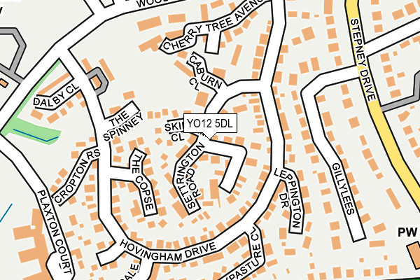 YO12 5DL map - OS OpenMap – Local (Ordnance Survey)