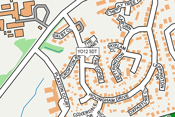 YO12 5DT map - OS OpenMap – Local (Ordnance Survey)