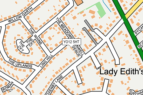 YO12 5HT map - OS OpenMap – Local (Ordnance Survey)