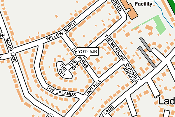 YO12 5JB map - OS OpenMap – Local (Ordnance Survey)