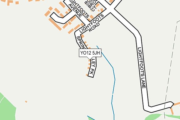 YO12 5JH map - OS OpenMap – Local (Ordnance Survey)