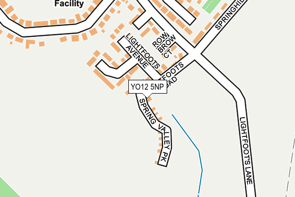YO12 5NP map - OS OpenMap – Local (Ordnance Survey)