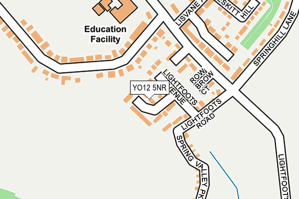 YO12 5NR map - OS OpenMap – Local (Ordnance Survey)