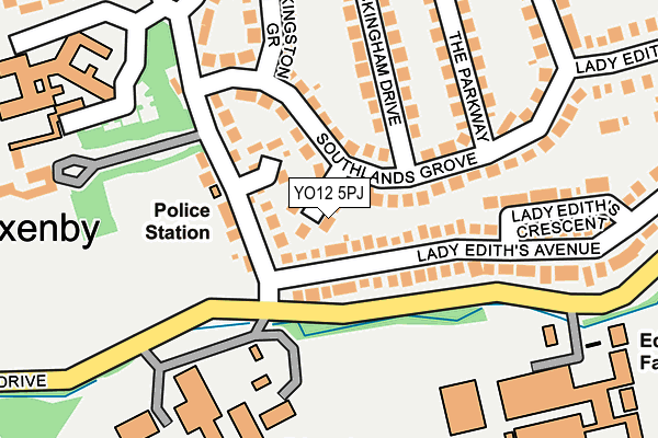 YO12 5PJ map - OS OpenMap – Local (Ordnance Survey)